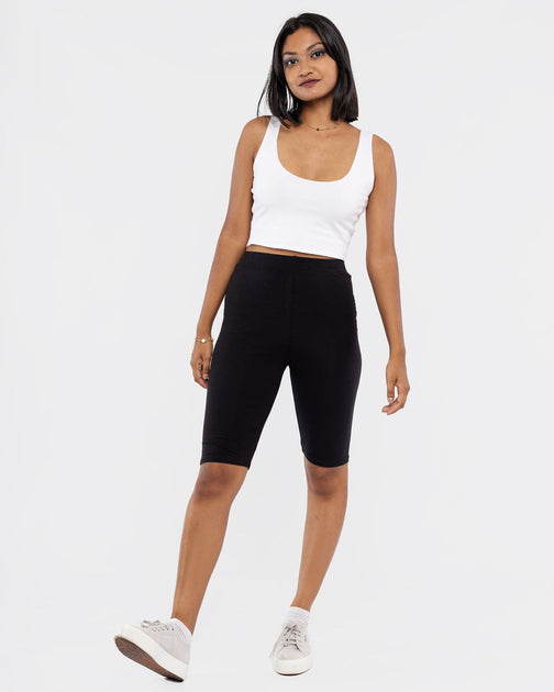 kids black cycle shorts