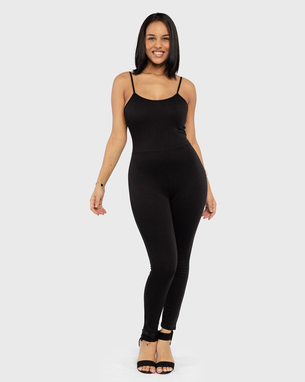 BLACK STRAPPY JUMPSUIT