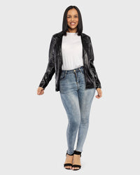 Load image into Gallery viewer, PLEATHER BLAZER
