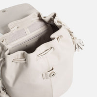 Load image into Gallery viewer, CREAM TASSEL BACKPACK
