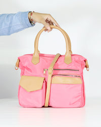 Load image into Gallery viewer, PINK SATCHEL HANDBAG
