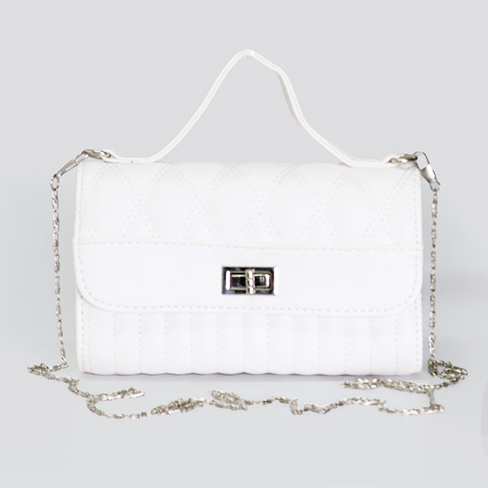 WHITE MESSENGER BAG