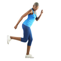 Load image into Gallery viewer, ROYAL BLUE 3/4 GYM TIGHTS
