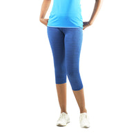 Load image into Gallery viewer, ROYAL BLUE 3/4 GYM TIGHTS

