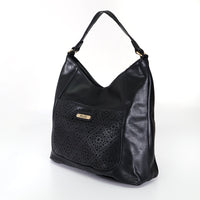 Load image into Gallery viewer, BLACK LASER CUT BAG
