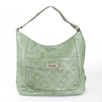 Load image into Gallery viewer, MINT GREEN LASER CUT BAG
