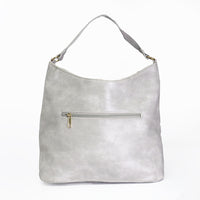 Load image into Gallery viewer, GREY MELANGE LASER CUT BAG
