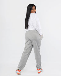 Load image into Gallery viewer, WHITE LONG SLEEVE BOXY CROP TOP
