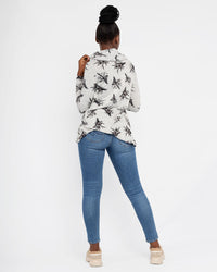 Load image into Gallery viewer, GREY &amp; BLACK POLONECK TOP
