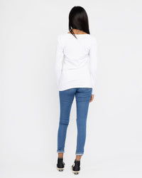 Load image into Gallery viewer, WHITE LONG SLEEVE TOP
