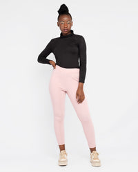 Load image into Gallery viewer, DUSTY PINK FLEECE LEGGINGS
