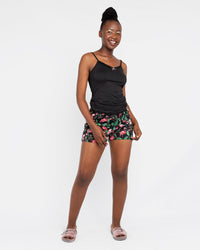 Load image into Gallery viewer, BLACK STRAPPY FLAMINGO PJ SET
