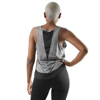 Load image into Gallery viewer, GREY &amp; BLACK T-BACK GYM VEST
